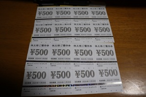 最新☆ クリエイト・レストランツ・ホールディングス 株主優待 8000円分　500円券×16枚　有効期限2024/11/30