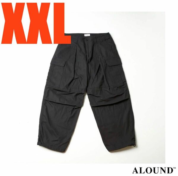 ALOUND TAPERED JUNGLE FATIGUE PANTS ブラック XXLサイズ