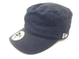 NEW ERA 　ニューエラ　キャップ　ワークキャップ　帽子　無地シンプル　ネイビー　7　1/4　57.7㎝　YZ-48