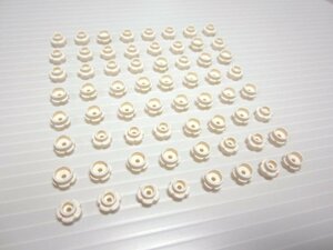 レゴ★未使用！かわいい花型の１×１プレート６４点(白色・Type2)