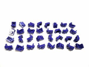 レゴ★未使用！濃い紫色のブラケット３２点セット(1X1+1X1)