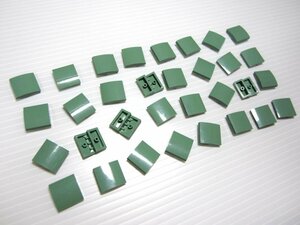 レゴ★未使用！サンドグリーンの２×２カーブスロープ３２点セット