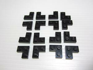 レゴ★黒色のＬ字型２×２プレート１６点セット（中古品）