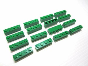 レゴ★未使用！緑色の１×４基本パーツ１６点セット