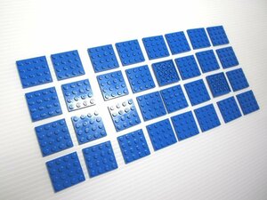 レゴ★未使用！青色の４×４プレート３２点セット