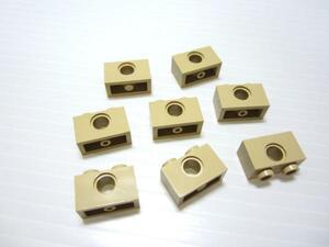 レゴ★１×２テクニックビーム８点セット（タン・中古品）