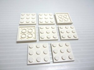 レゴ★未使用！白色の３×３プレート８点セット