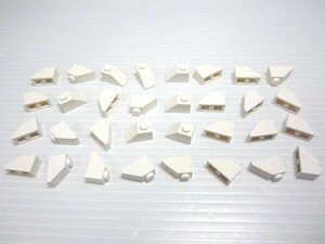 レゴ★未使用！白色の１×２スロープ３２点セット