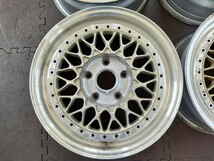 15inch フラットバック BBS RS043 4本 6 1/2J×15H2ET36 pcd 5×114.3 ハブ径約73mm_画像3