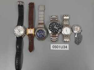 0501U34　時計　腕時計　懐中時計　ジャンク品　おまとめ　SEIKO　ROPE　WIRED　FOSSIL　など