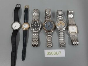 0503U7　時計　腕時計　ジャンク品　おまとめ　HAMILTON　CYMA　ALBA　SEIKO　など