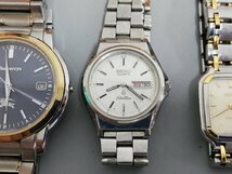 0503B18　時計　腕時計　ジャンク品　おまとめ　SEIKO　CITIZEN　バーバリー　RICOH　刻印あり_画像3