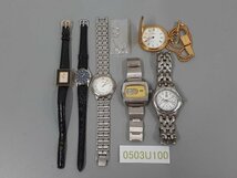 0503U100　時計　腕時計　懐中時計　ジャンク品　おまとめ　CITIZENシチズン　TISSOT　SEIKO　ELGIN　など_画像1