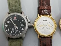 0503B267　時計　腕時計　ジャンク品　おまとめ　SWISSMILITARY　CHARLESVOGELE　SEIKO　ROVENDINO　MARIOVALENTINO　など　_画像3