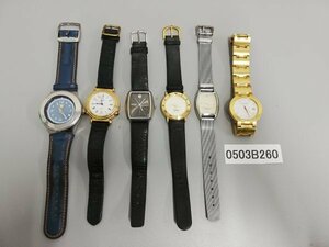 0503B260　時計　腕時計　ジャンク品　おまとめ　SWATCH　SEIKO　CAMUS　など