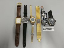 0503B257　時計　腕時計　ジャンク品　おまとめ　AIGNER　ROYALLONDON　TECHNOS　など_画像1