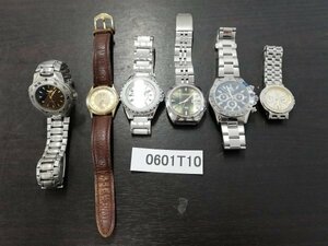 0601T10　腕時計　ジャンク品　おまとめ6点　CITIZENシチズン　TRUSSARDI　など