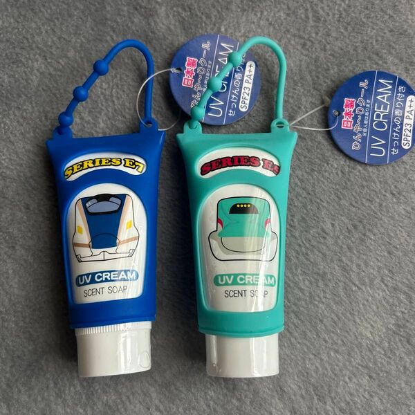 新幹線 ひんやりクール 日やけ止めクリーム E7系かがやき.E5系はやぶさ SPF23 PA++