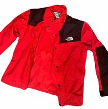 THE NORTH FACE ノースフェイス ジャケット マウンテン ナイロン ジャケット レッド ブラックメンズ JACKET コンパクト スクープ アウター_画像2