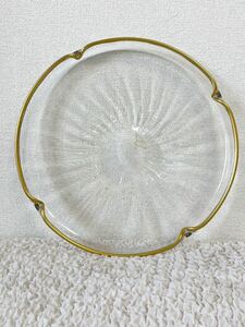 [1 jpy start ] France dome naan si-(Daum nancy) gold paint plate antique collection 