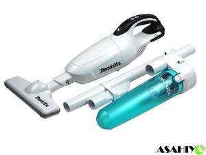  Makita 18V rechargeable cleaner CL181FDZW white body + Cyclone original set * battery * charger optional vacuum cleaner *