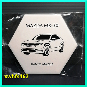 新品即決 非売品 マツダ 白雲石入り吸水コースター MAZDA CX-60 六角型 ノベルティ グッズ 限定 自動車 メーカー zak