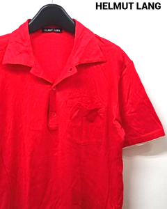 S[HELMUT LANG S/S SHIRT THHU-HM-3073 066 Red COTTON Helmut Lang рубашка с коротким рукавом красный OLD Old б/у одежда хлопок рубашка-поло ]