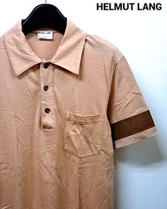 XS【HELMUT LANG S/S SHIRT COTTON SHIRT SALMON ヘルムート・ラング 半袖シャツ サーモン カラー ヘルムートラング】