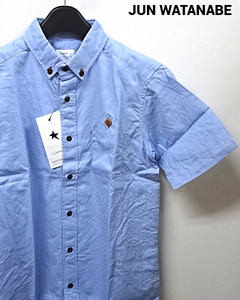 M￥9,345 新品【JUN WATANABE OX/BD S/S SHIRTS JW-12-056 SAXE BLUE JUNWATANABE ジュン ワタナベ シャツ オックスフォード BD】