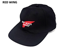 レア 未使用【RED WING レッドウイング キャップ RED WING SHOES CAP Black 帽子 黒 ブラック ビンテージ ヴィンテージ デッドストック】_画像2