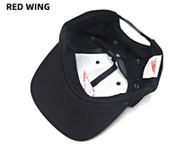 レア 未使用【RED WING レッドウイング キャップ RED WING SHOES CAP Black 帽子 黒 ブラック ビンテージ ヴィンテージ デッドストック】_画像4