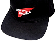 レア 未使用【RED WING レッドウイング キャップ RED WING SHOES CAP Black 帽子 黒 ブラック ビンテージ ヴィンテージ デッドストック】_画像1