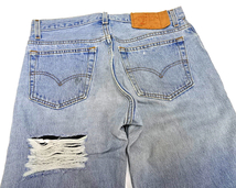 W32【Levi's リメイクデニムパンツ Levi's 501-0193 520 0994 78000-4 MADE IN U.S.A. 米国製 94年製 90年代 リーバイス デニムパンツ】_画像6