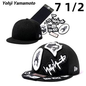 7 1/2(59.6cm) 新品【Yohji Yamamoto x New Era Velcro Patch Cap (HR-H32-967-1A5) ヨウジヤマモト x ニューエラ キャップ パッチ】