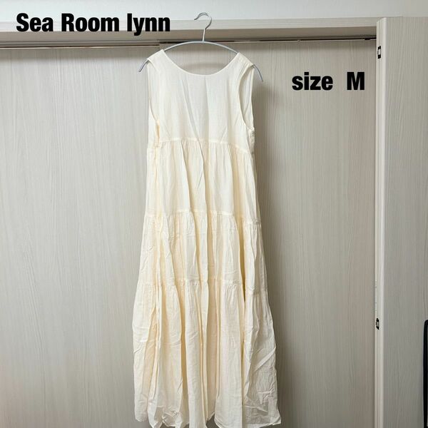 【美品】searoomlynn シールームリン Cotton voileボリュームドレス ワンピース ノースリーブ
