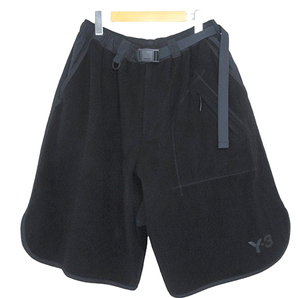 ワイスリー Y-3 アディダス ヨウジヤマモト ショーツ ショートパンツ M LEO FLEECE FOOTBALL SHORTS HN1971 ブラック size L メンズ