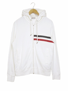 モンクレール MONCLER スウェット ジップ パーカー G10918G79510 809KR ホワイト size M メンズ 国内正規