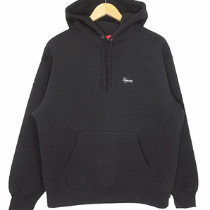 シュプリーム Supreme マイクロ キルト フーディー スウェットシャツ Micro Quilted Hooded Sweatshirt ブラック size Small