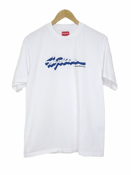 シュプリーム Supreme Tシャツ シャドー スクリプト ロゴ 半袖 22aw Shadow Script S/S Top ホワイト size S メンズ