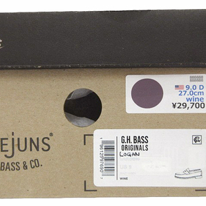 ジーエイチバス G.H. BASS WEEJUNS ローファー シューズ ペニーローファー ローガン LOGAN ワイン size 9.0D 27cm メンズの画像10