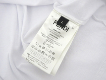 フェンディ FENDI Tシャツ FY0894 AL0F White jersey T-shirt オーロック ディテール 半袖 ホワイト size L_画像7