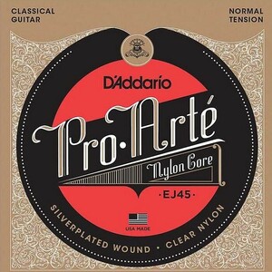 D'Addario EJ45 Pro Arte Nylon Silver/Clear Normal ダダリオ クラシック弦