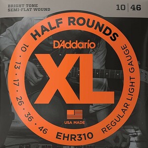 D'Addario EHR310 Half Rounds 010-046 ダダリオ ハーフラウンド エレキギター弦
