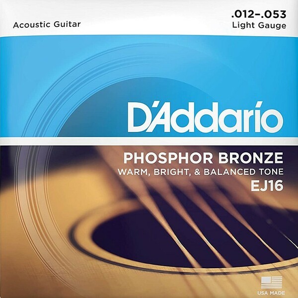 D'Addario EJ16 Light 012-053 Phosphor Bronze ダダリオ アコギ弦