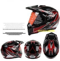 新品 バイク オフロードヘルメット フルフェイスヘルメット モトクロス S~XL サイズ選択可　 HLT-黒　サイズ：Ｍ_画像2