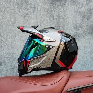 新品 バイク オフロード ヘルメット モトクロス フルフェイスヘルメット S~XL サイズ選択可　VG-01 　サイズ：M