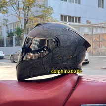 バイク 内蔵サングラス ダブルシールド オンロード ヘルメット フルフェイスヘルメット S~XLサイズ選択可 　サイズ：XL_画像2