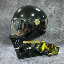 バイク　内蔵サングラス　オンロード ハーレー ヘルメット　フルフェイスヘルメット　M~XXL サイズ、色、選択可　XL_画像1