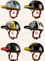 ハーレー　バイク　ビンテージ ヘルメット　半帽 半キャップヘルメット　M~XXL サイズ、色、選択可　サイズ：XXL_画像3