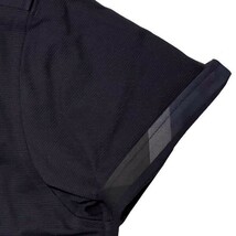 新品 ブラックレーベルクレストブリッジ 前立てチェック 半袖シャツ ビズポロ クールビズ ポロシャツ メンズ 男性用 M ネイビー 紺 Yシャツ_画像5